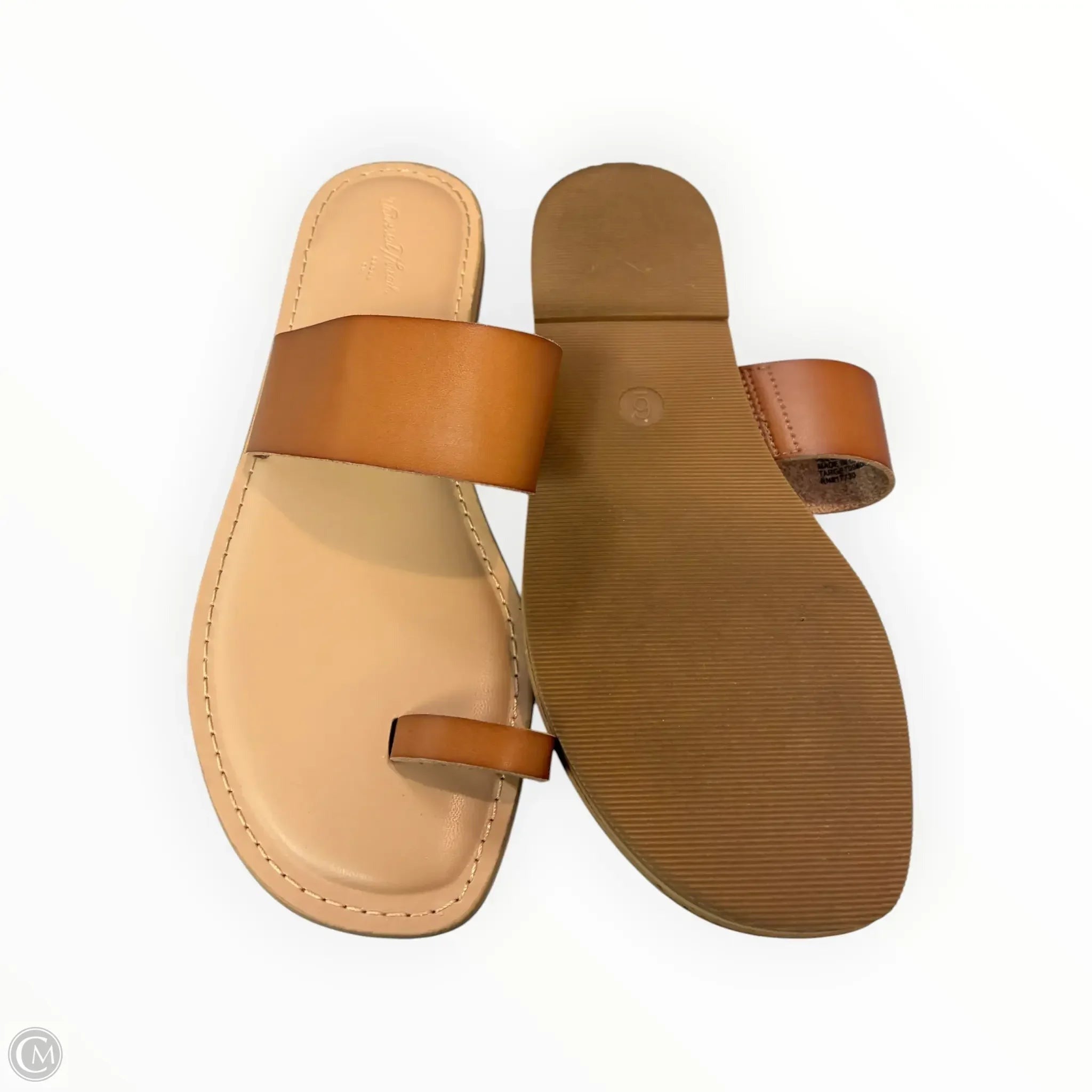 Sandals Flats By Universal Thread In Tan, Size: 6