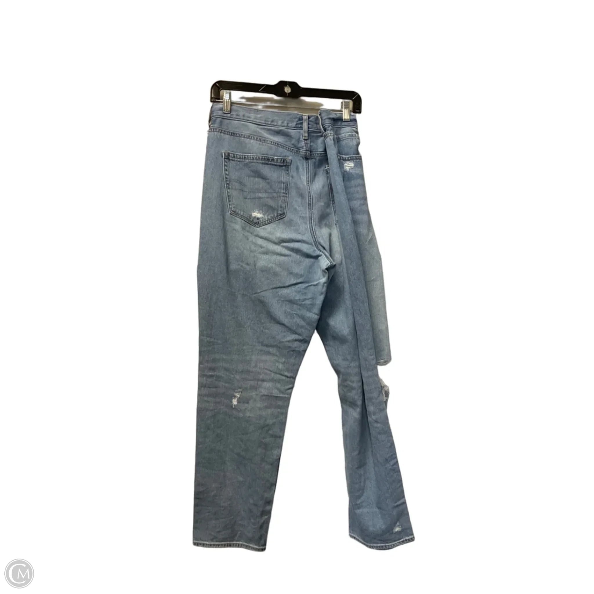 Jeans Straight By American Eagle In Blue Denim, Size: 16