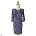 Dress Casual Midi By Lauren Brooke In Blue & Tan, Size: S