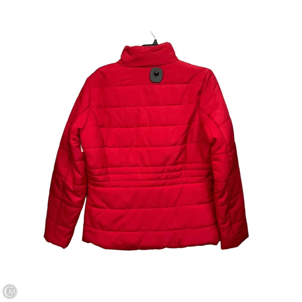 Jacket Puffer & Quilted By New York And Co In Red, Size: M