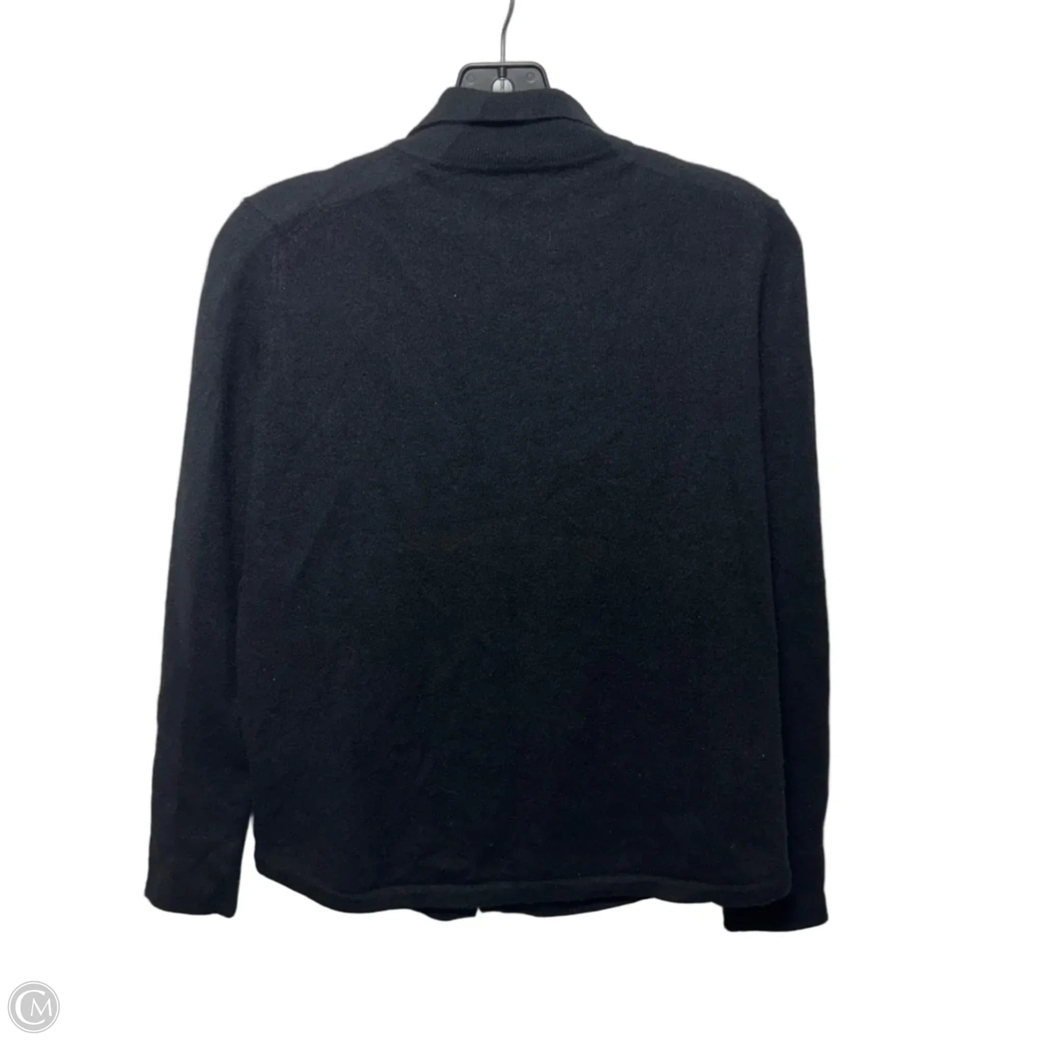 Sweater Cardigan Cashmere By Cashmere Addiction In Black, Size: M
