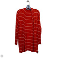 Cardigan By Lands End In Red & White, Size: S