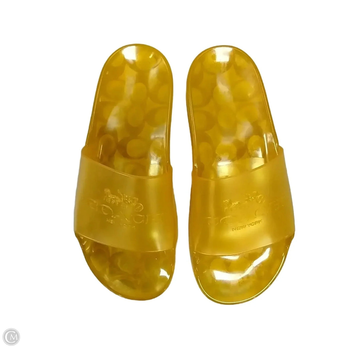 Shoes Designer By Coach In Yellow, Size: 6