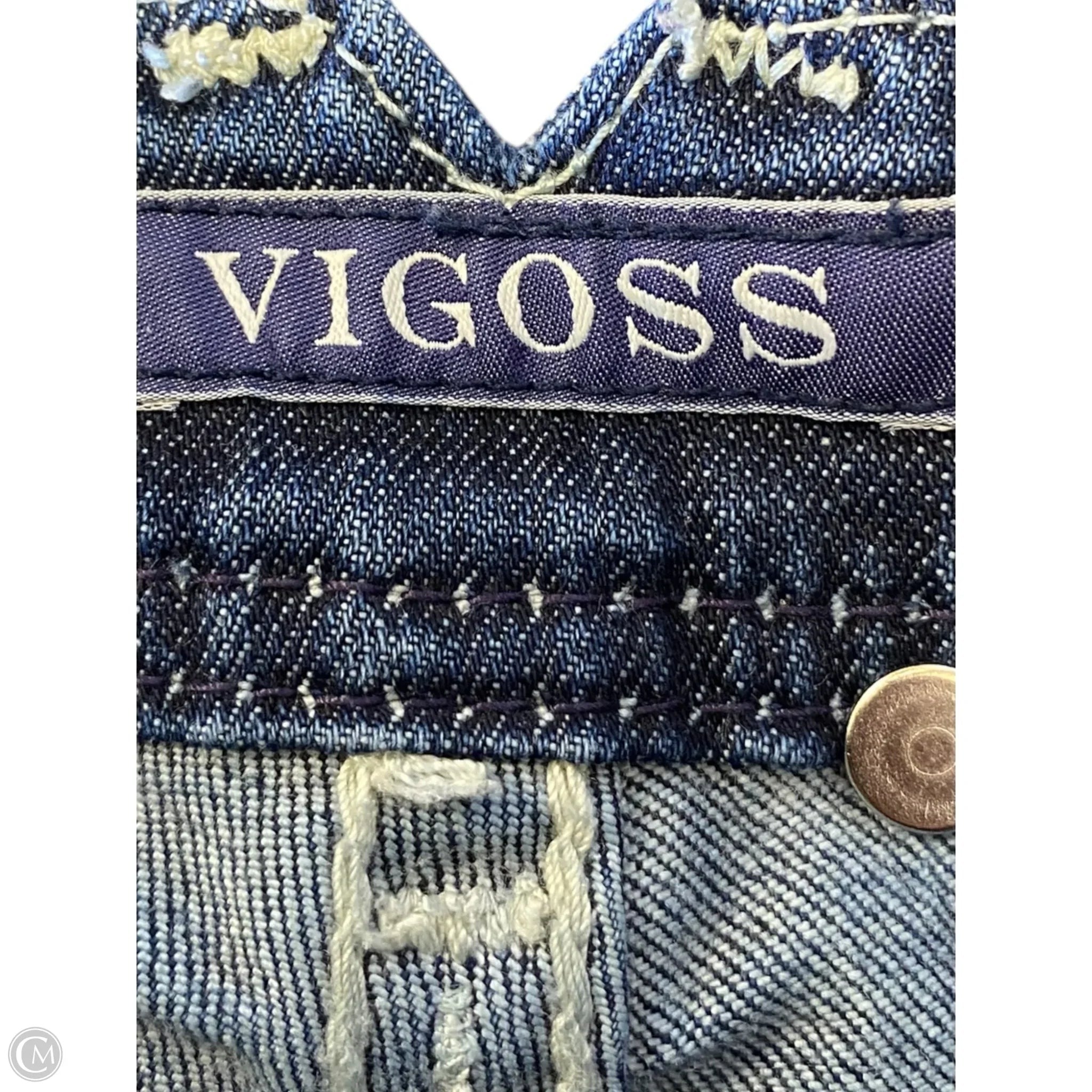 Jeans Skinny By Vigoss In Blue Denim, Size: 6