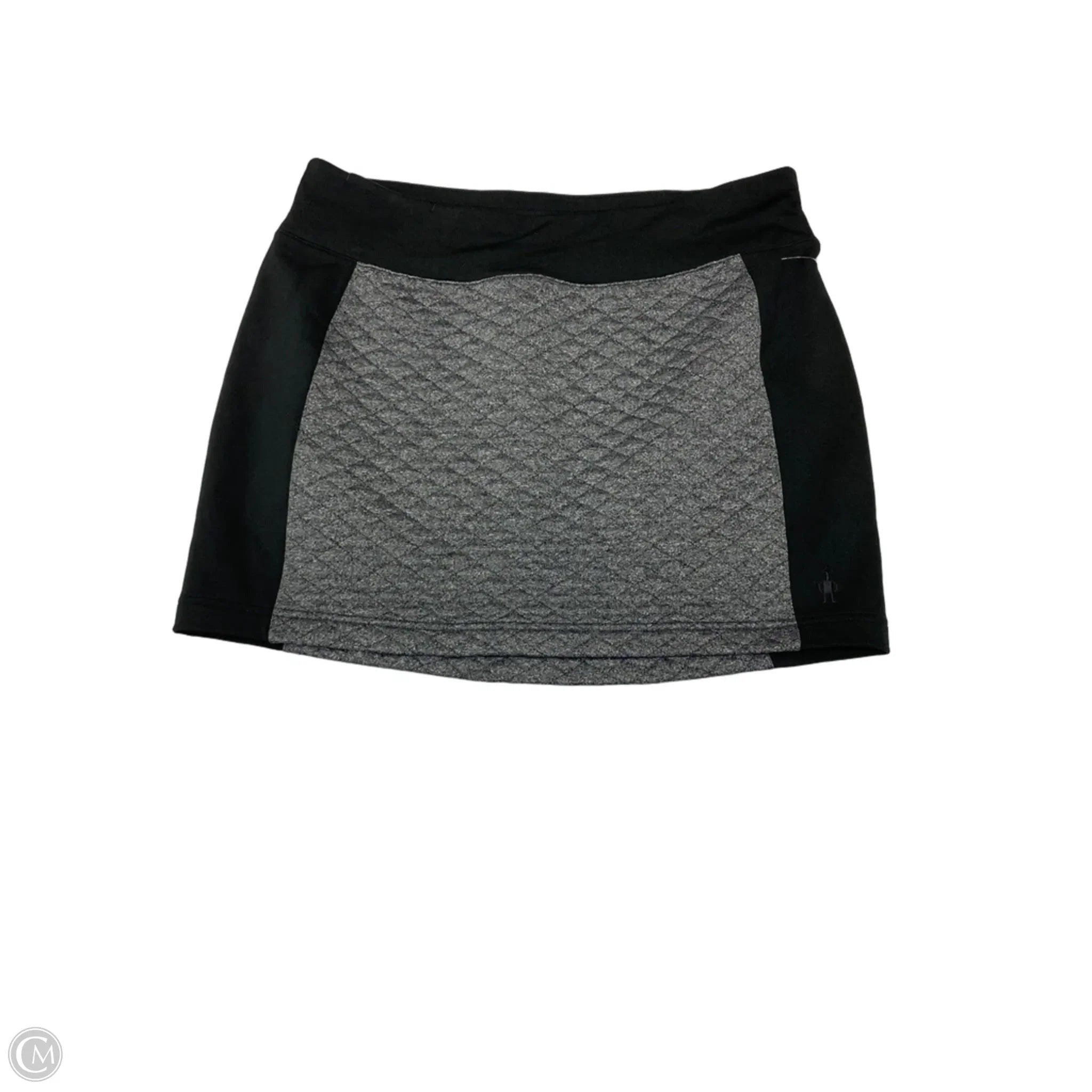Skirt Mini & Short By Smartwool In Black & Grey, Size: 14