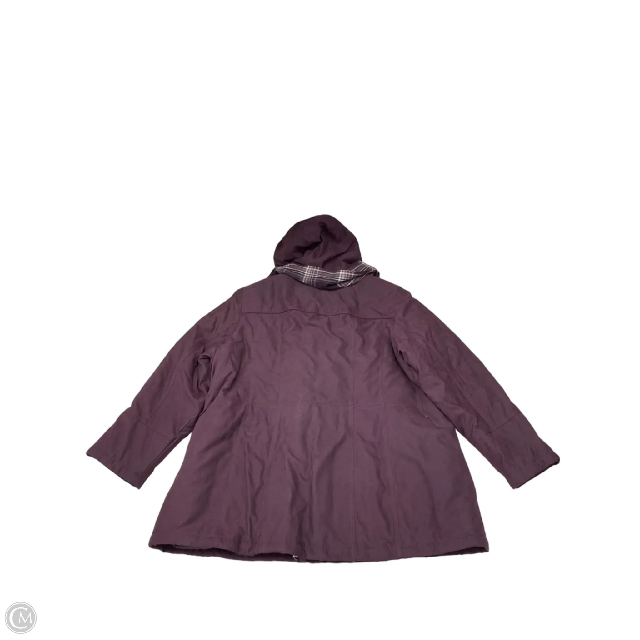 Coat Parka By Croft And Barrow In Purple, Size: 3x