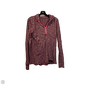 Athletic Top Long Sleeve Collar By Lululemon In Red, Size: 10