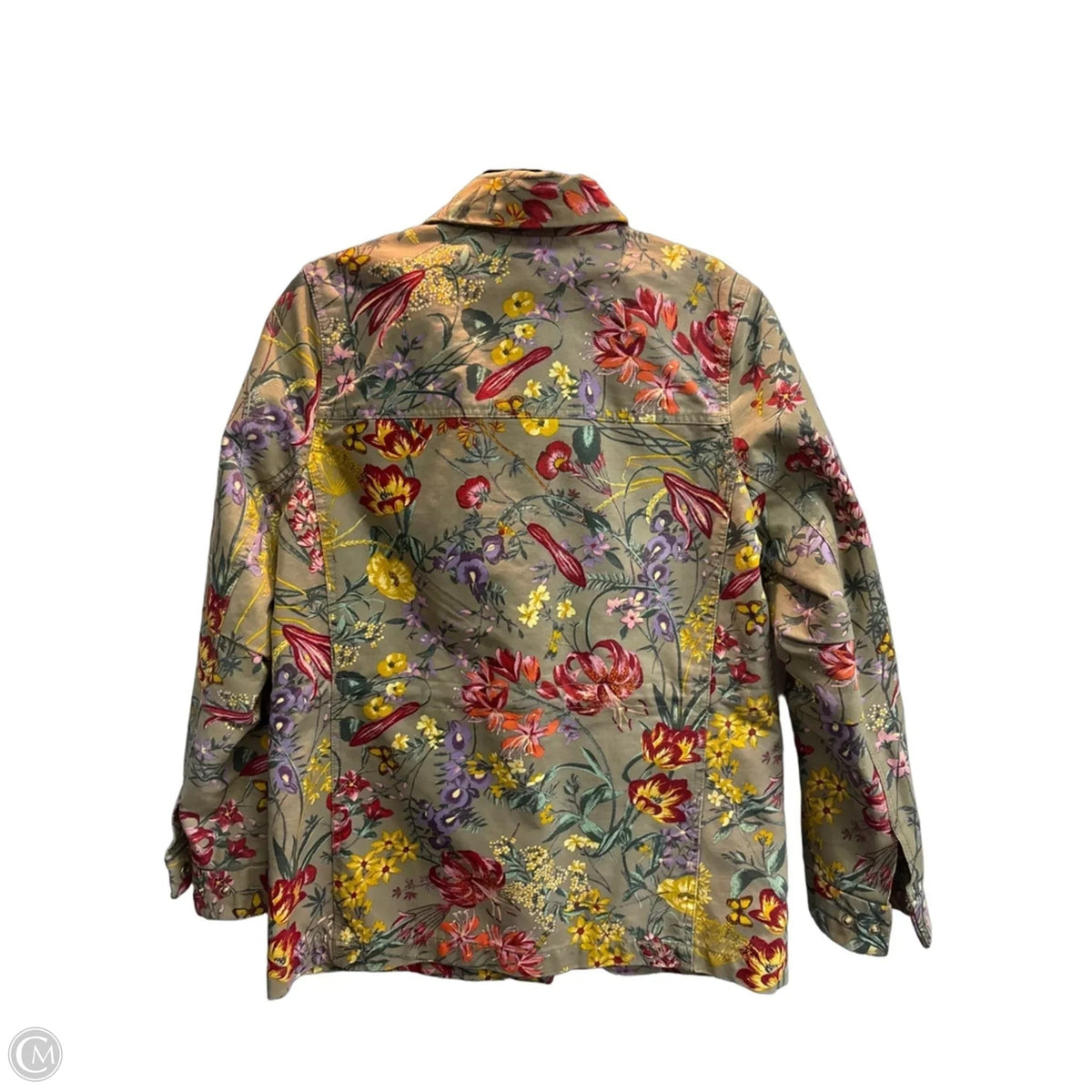 Jacket Utility By H&m In Floral Print, Size: S