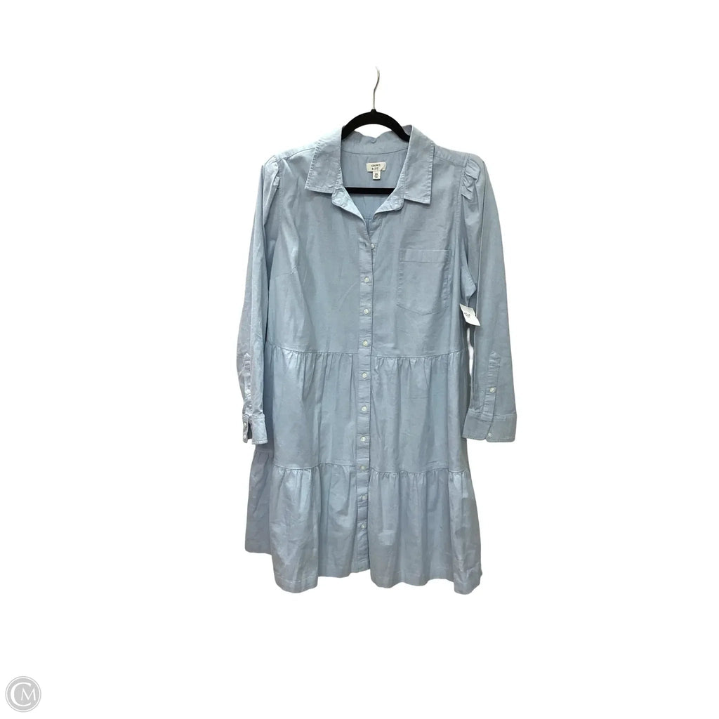 Dress Casual Short By Crown And Ivy In Blue Denim, Size: 2x