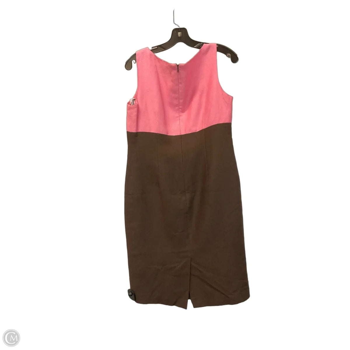 Dress Work By Kasper In Brown & Pink, Size: M