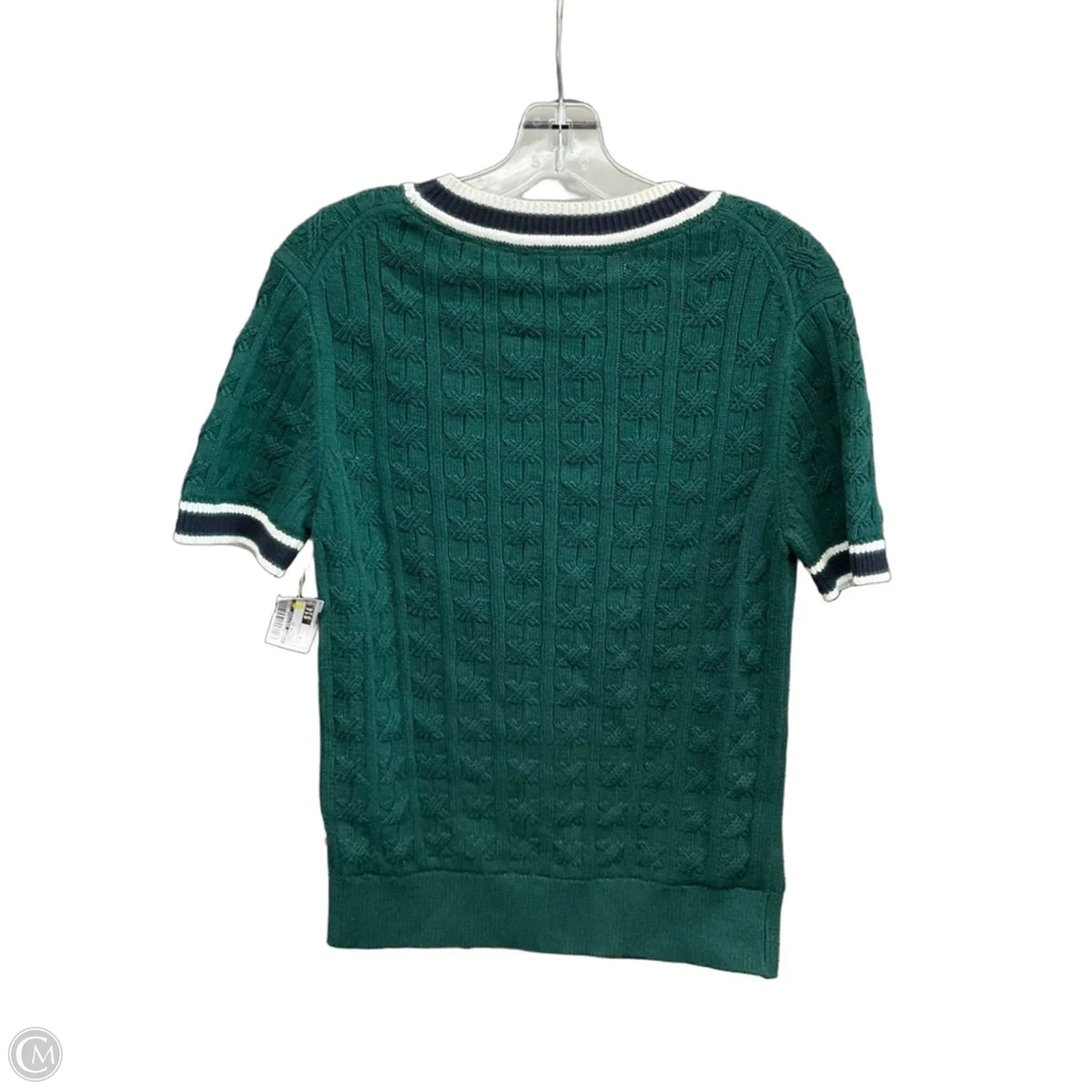 Sweater Short Sleeve By Tommy Hilfiger In Green, Size: M