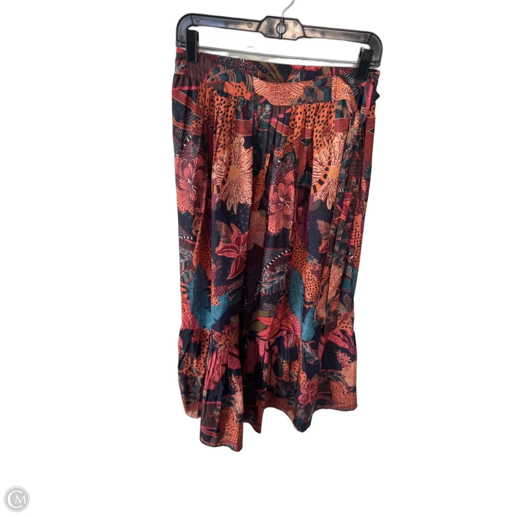 Skirt Midi By Rachel Zoe In Orange & Purple, Size: S