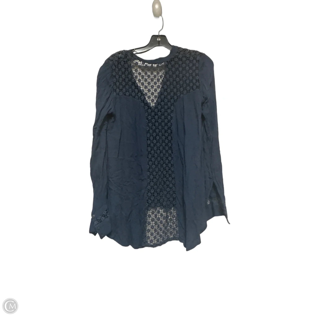 Top Long Sleeve By Free People In Blue, Size: Xs