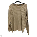 Top Long Sleeve By Croft And Barrow In Cream & Tan, Size: 4x