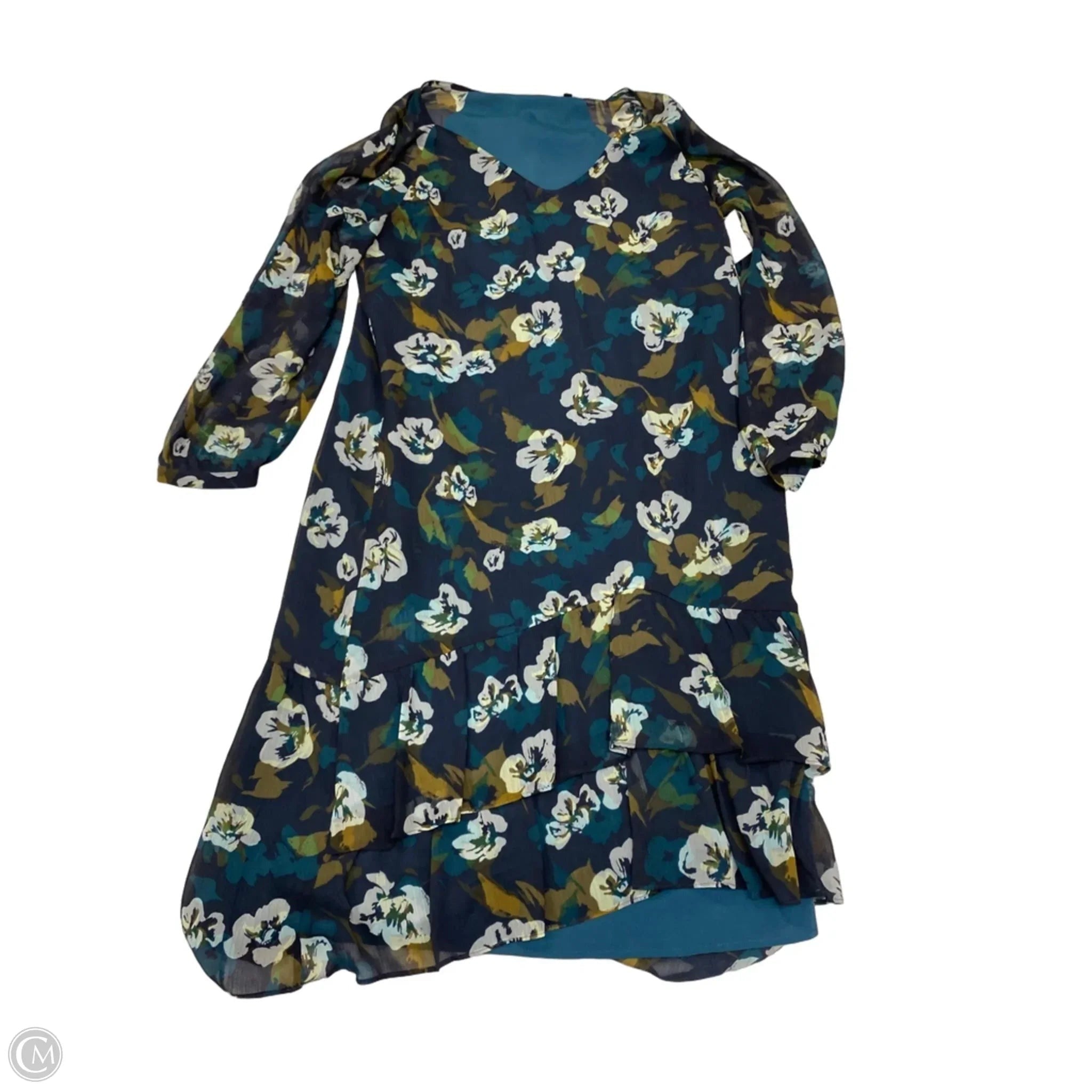Dress Work By Cabi In Floral Print, Size: S