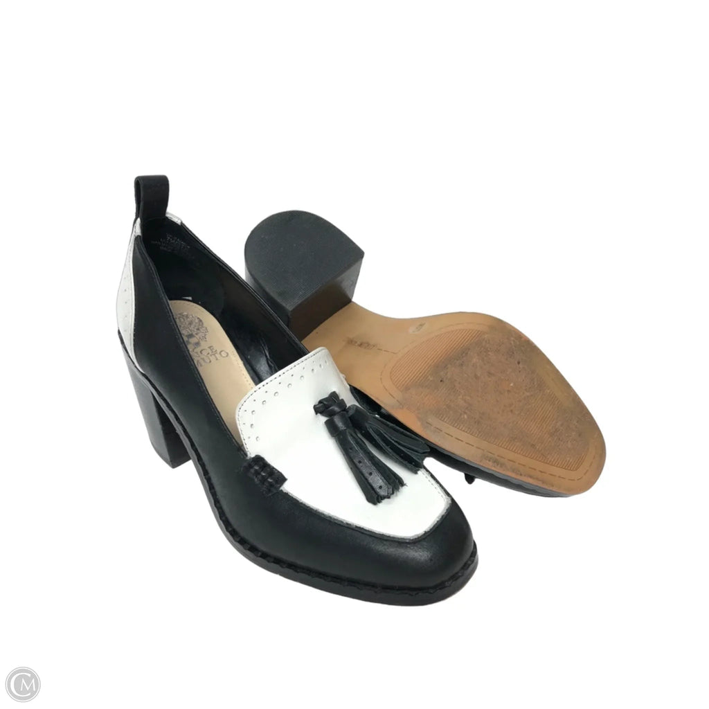 Shoes Heels Block By Vince Camuto In Black & White, Size: 7