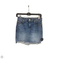 Skirt Mini & Short By 7 For All Mankind In Blue Denim, Size: 2