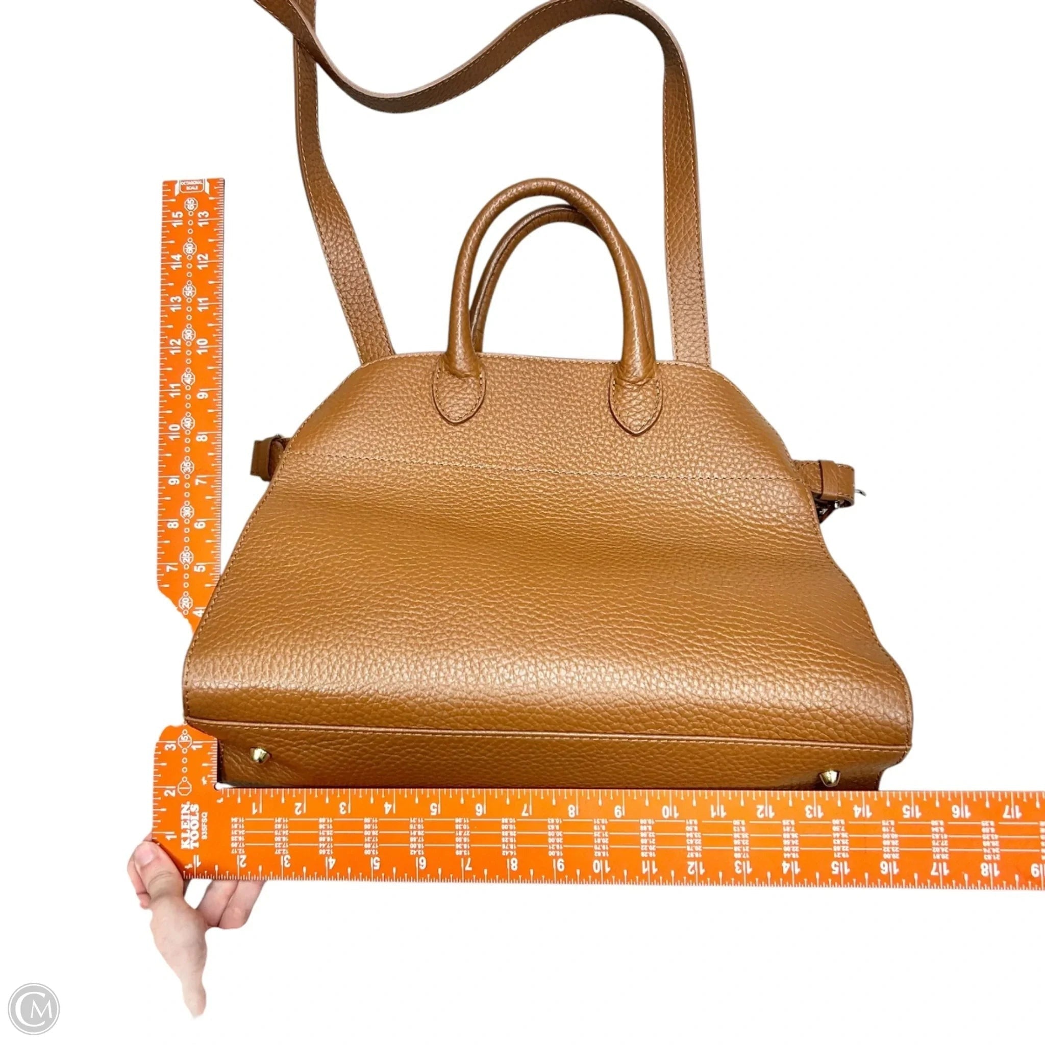 Handbag Leather By Anna Paola, Size: Medium