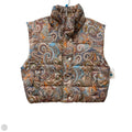 Vest Puffer & Quilted By Current Air In Paisley Print, Size: L