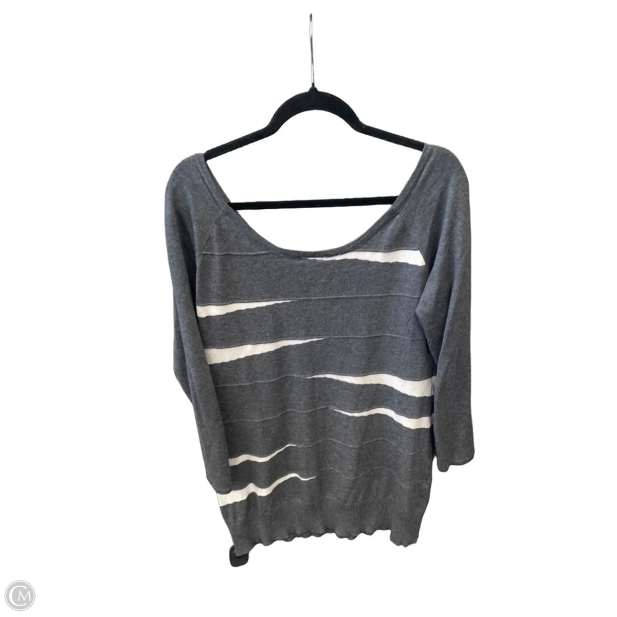 Top Long Sleeve By Xhilaration In Grey, Size: Xxl