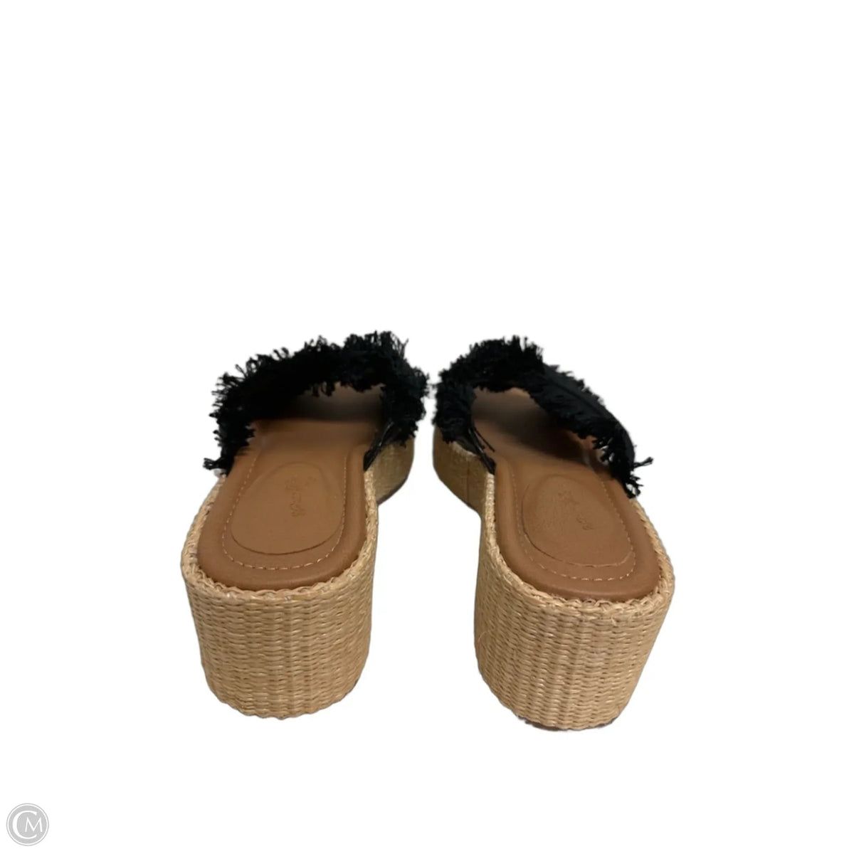 Sandals Heels Wedge By Universal Thread In Black, Size: 10
