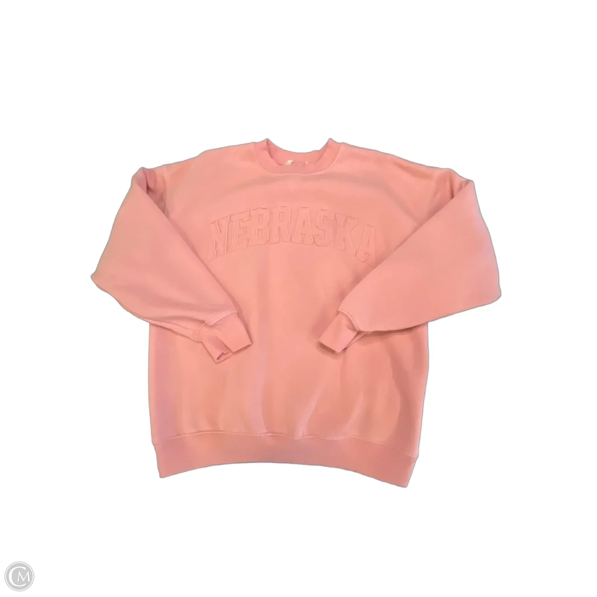 Sweatshirt Crewneck By Clothes Mentor In Pink, Size: L