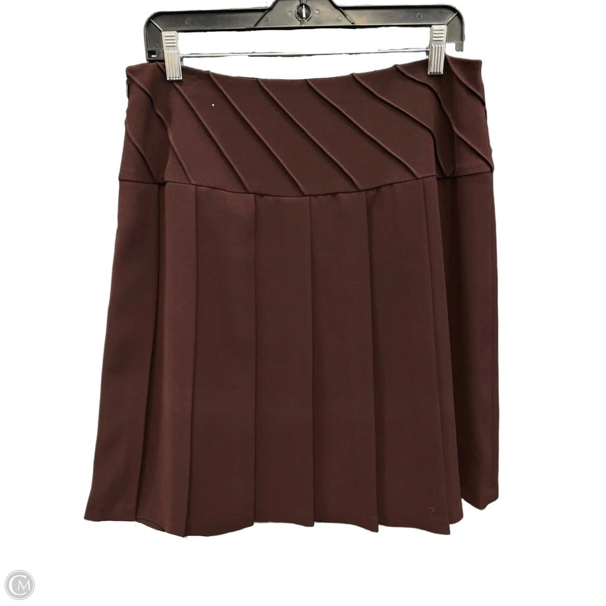 Skirt Suit 2pc By Calvin Klein In Brown, Size: 10