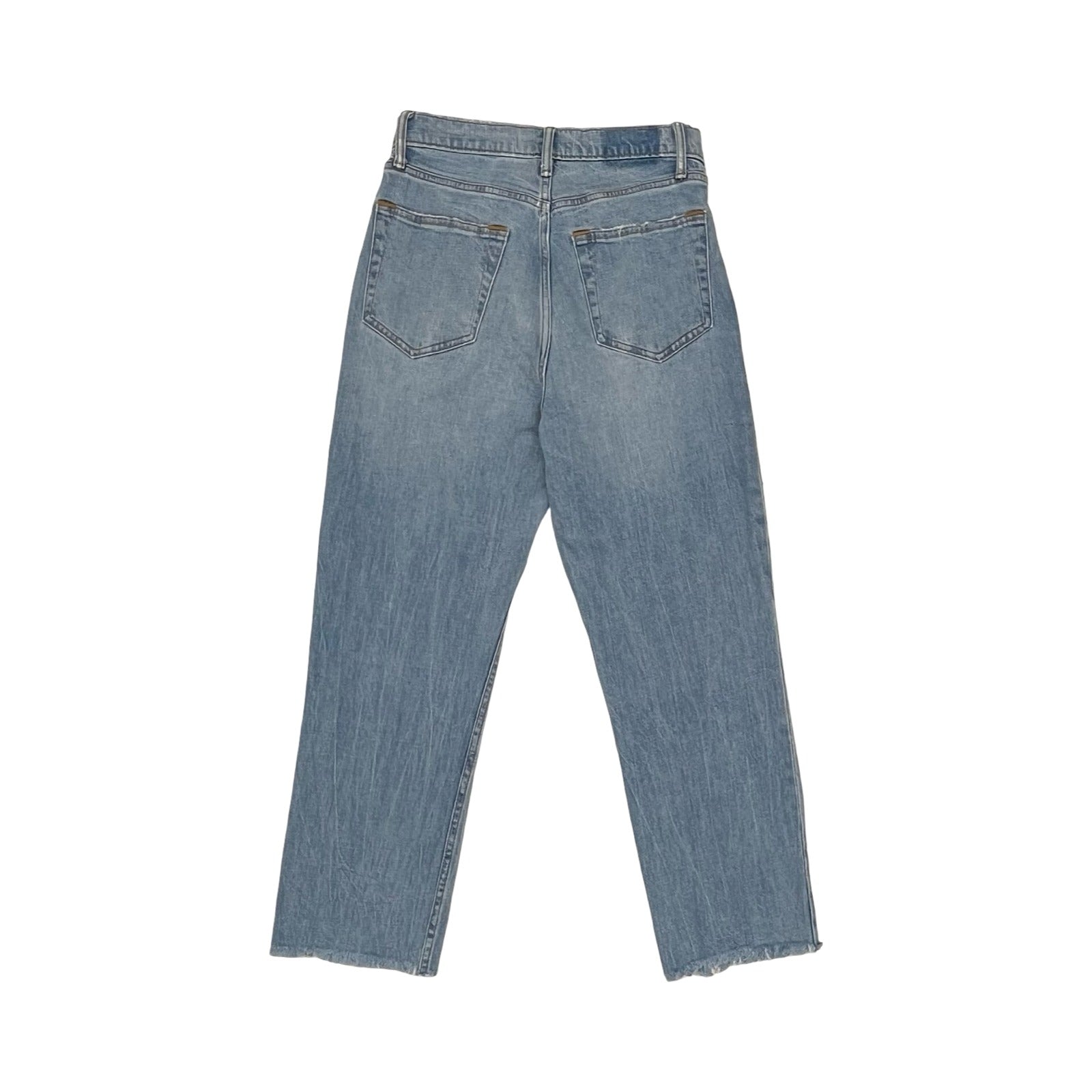 Jeans Straight By Abercrombie And Fitch In Blue Denim, Size:4