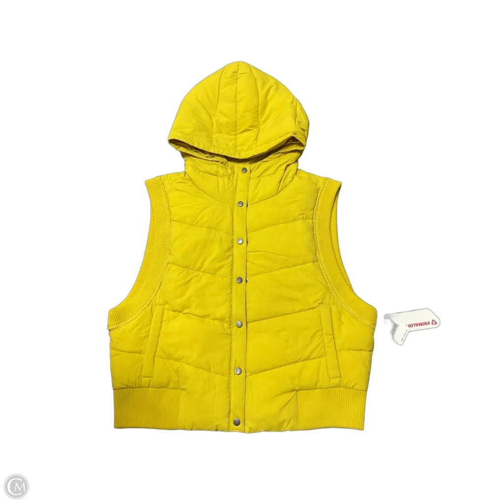 Vest Puffer & Quilted By Free People In Yellow, Size: M
