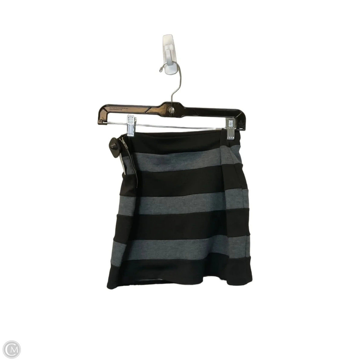 Skirt Midi By Clothes Mentor In Black & Grey, Size: S