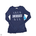 Top Long Sleeve By Abercrombie And Fitch In Navy, Size: S