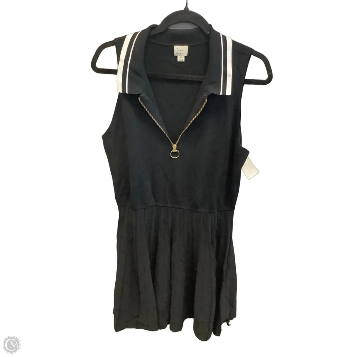 Dress Casual Midi By A New Day In Black, Size: Xl