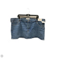 Skirt Midi By Abercrombie And Fitch In Blue Denim, Size: 18