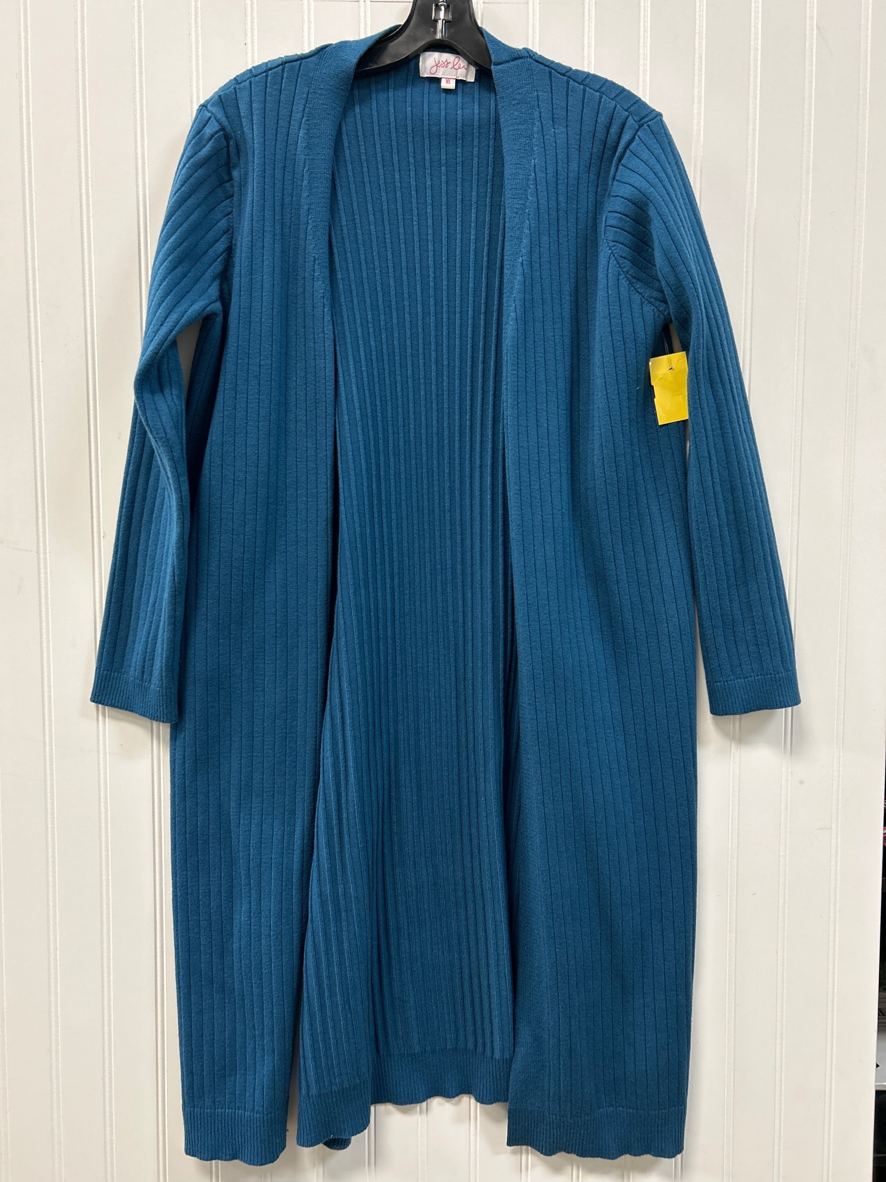 Sweater Cardigan By Jess Lea In Blue, Size:Xl
