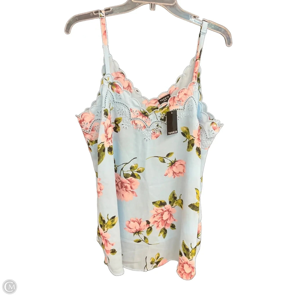 Top Sleeveless By Torrid In Blue, Size: 1x