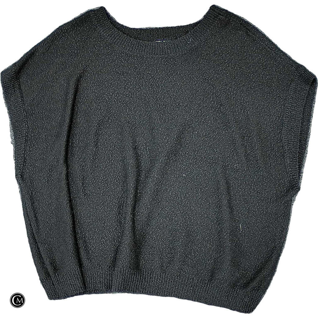 Vest Sweater By Single Thread In Black, Size: 3x
