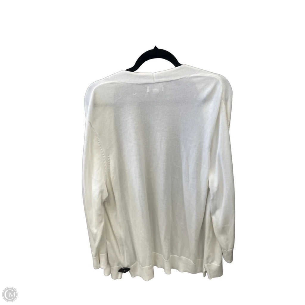 Cardigan By Croft And Barrow In White, Size: Xxl