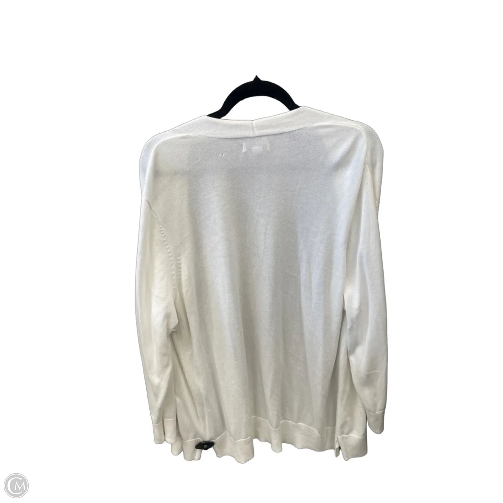 Cardigan By Croft And Barrow In White, Size: Xxl