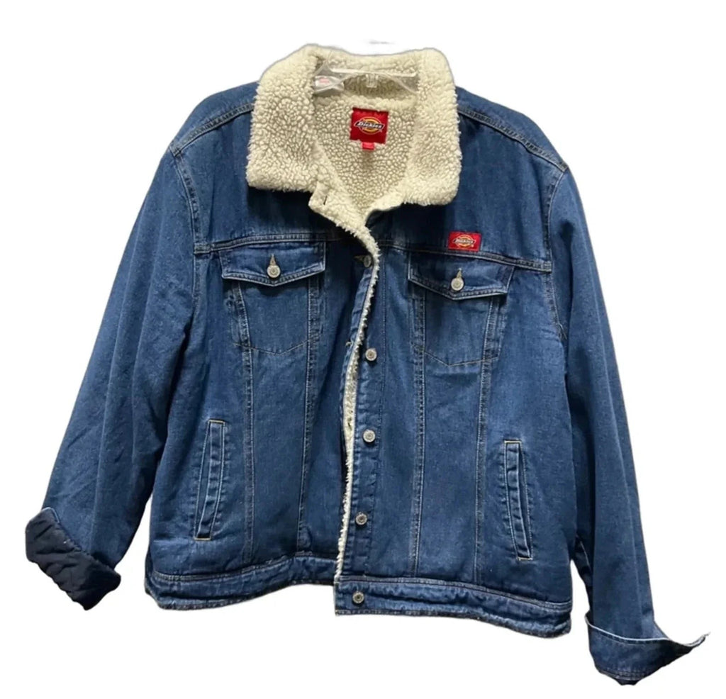 Jacket Denim By Dickies In Blue Denim, Size: 1x