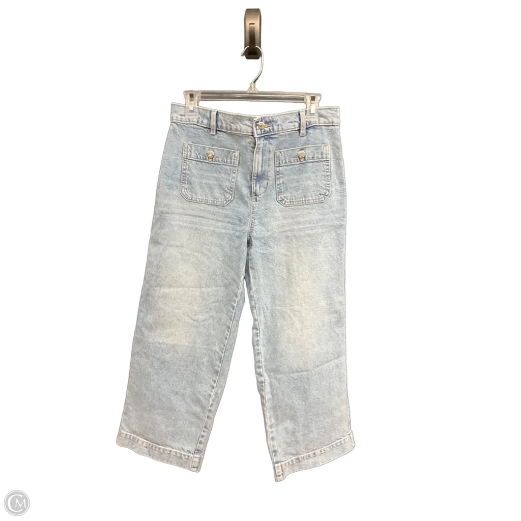 Jeans Cropped By Loft In Blue Denim, Size: 6p