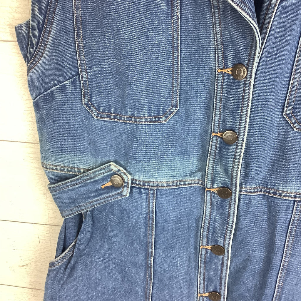 Dress Casual Short By Veronica Beard In Blue Denim, Size: 14