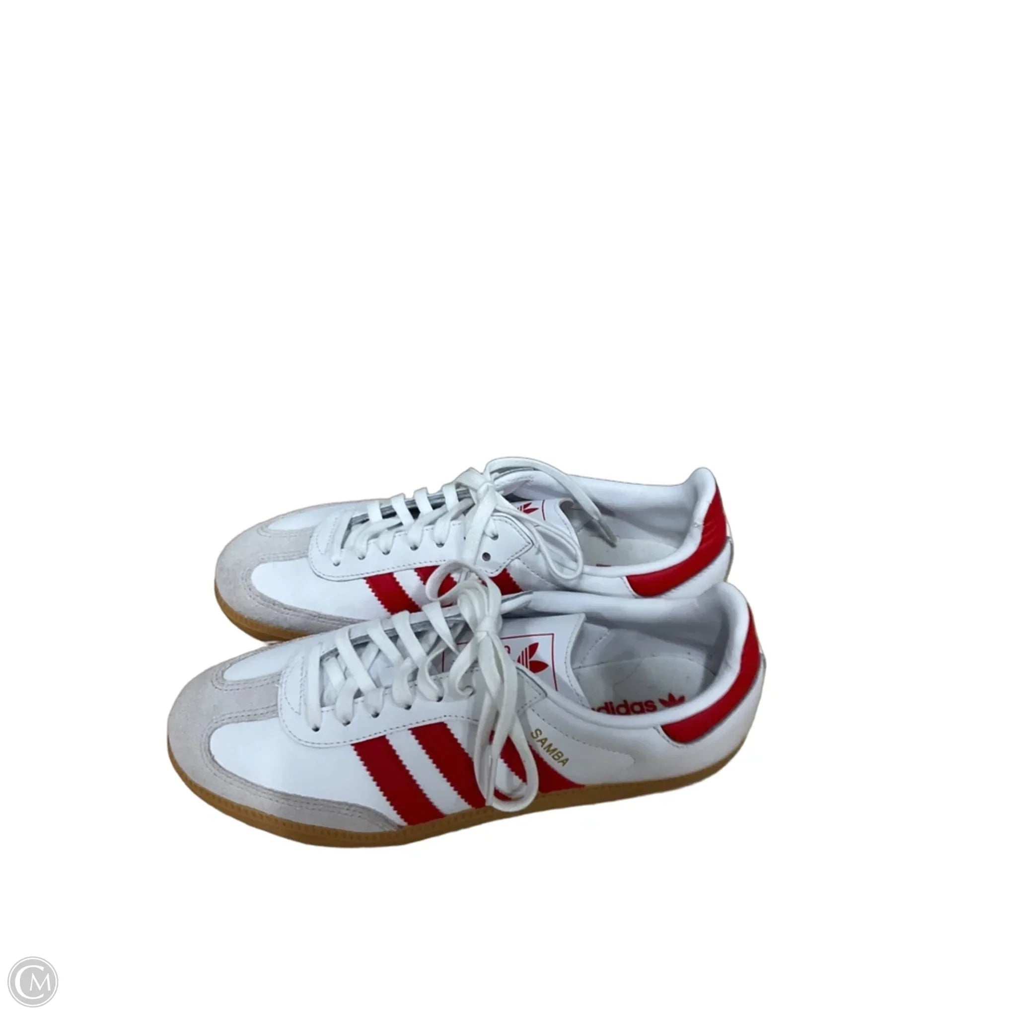 Shoes Athletic By Adidas In Red & White, Size: 7