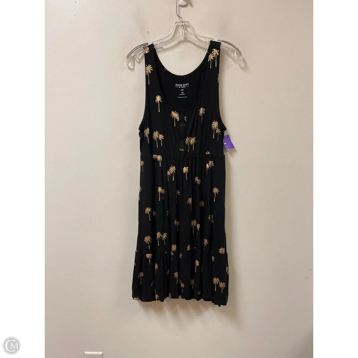 Dress Casual Short By Torrid In Black & Gold, Size: L