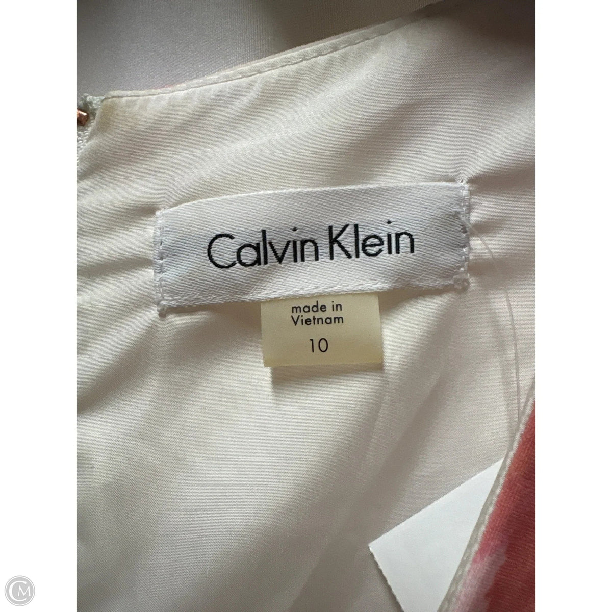 Dress Casual Midi By Calvin Klein In Red, Size: M