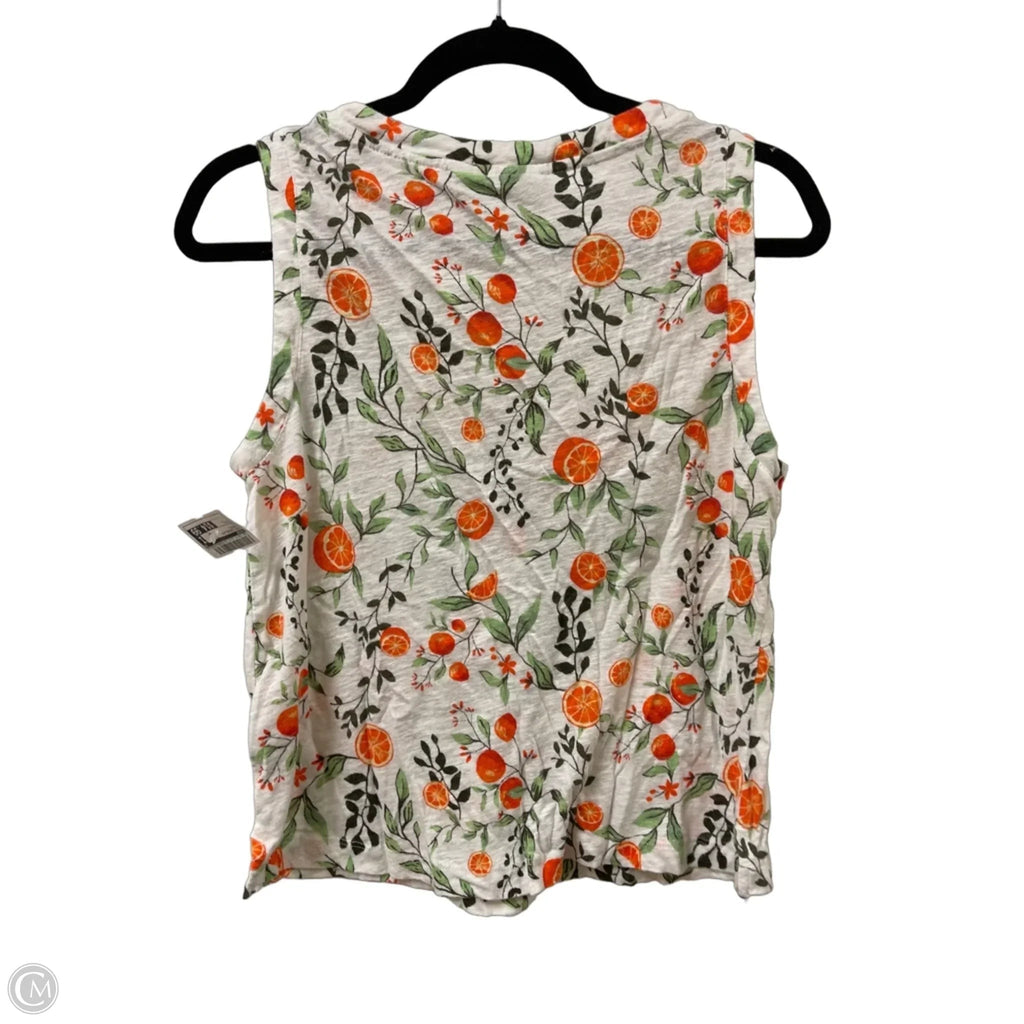 Top Sleeveless By Joie In Orange, Size: L