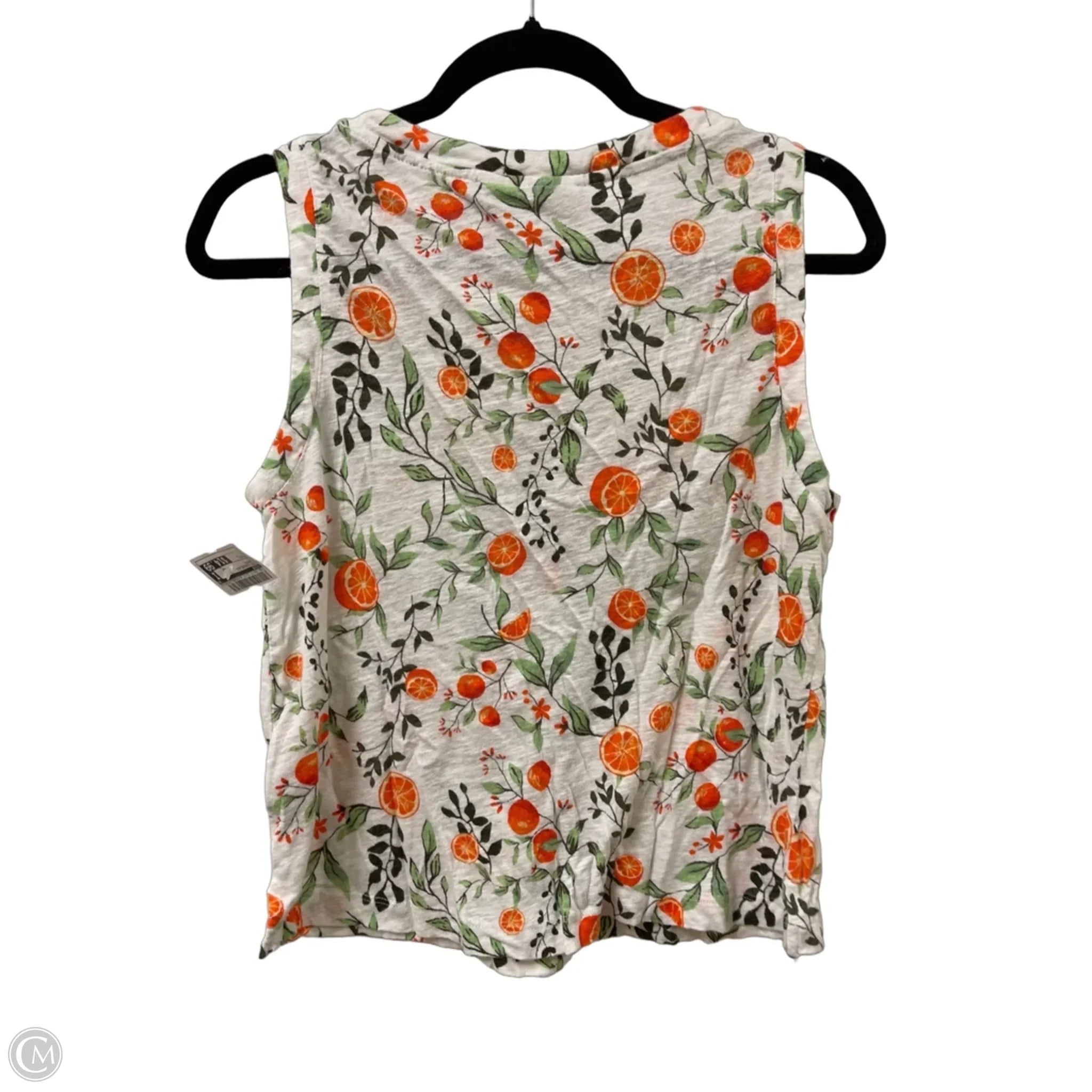 Top Sleeveless By Joie In Orange, Size: L