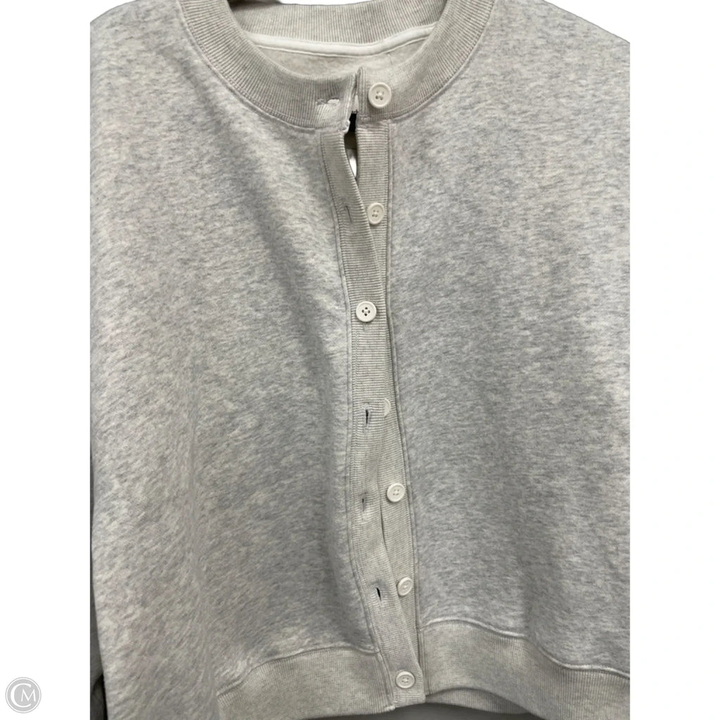 Sweatshirt Crewneck By Abercrombie And Fitch In Grey, Size: L