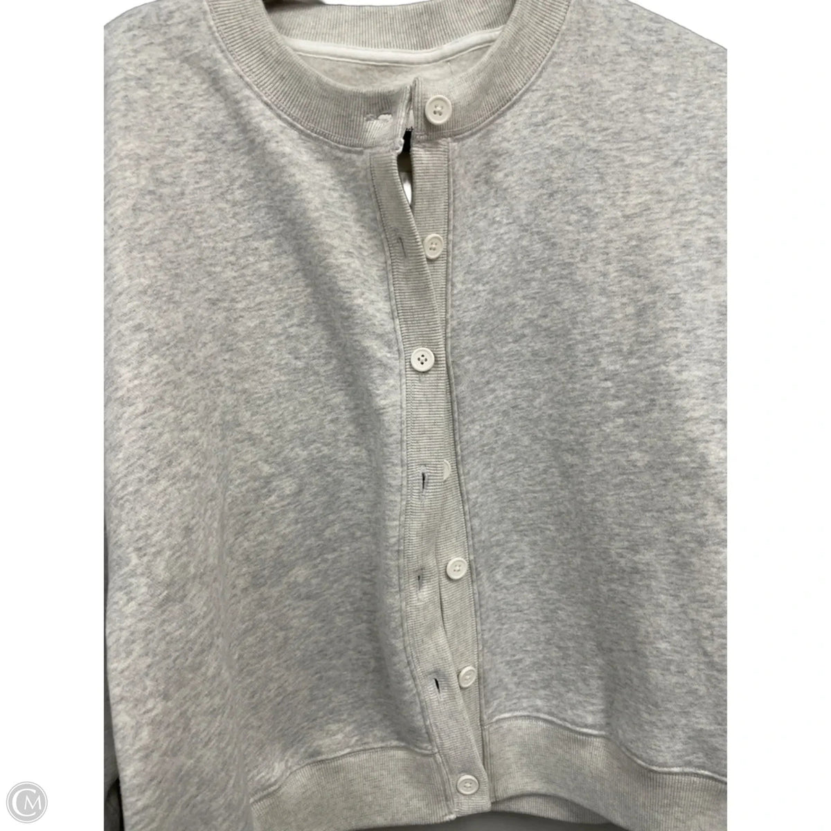 Sweatshirt Crewneck By Abercrombie And Fitch In Grey, Size: L
