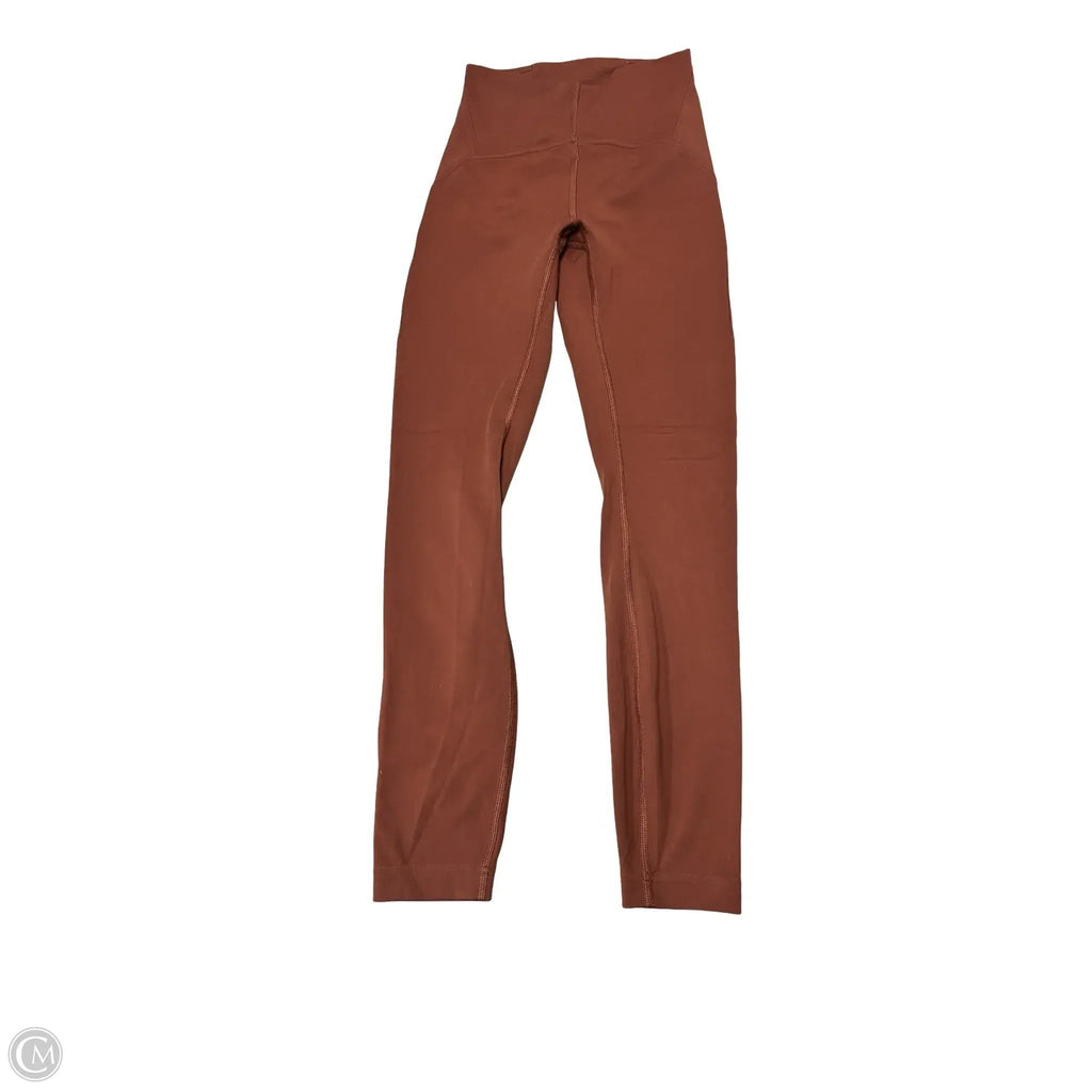 Athletic Leggings By Lululemon In Brown, Size: 0