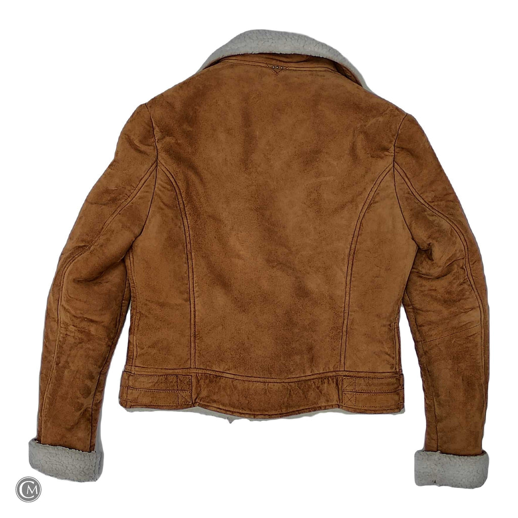 Jacket Other By Clothes Mentor In Brown & Cream, Size: S